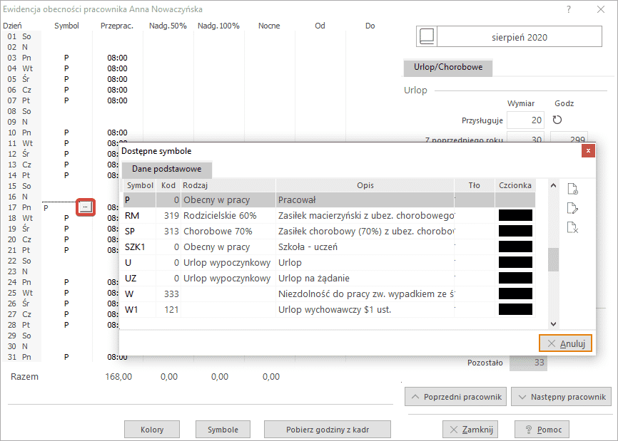 Przyklad Obliczenia Wynagrodzenia Za Urlop Streamsoft Pcbiznes Aga Ala Ewa