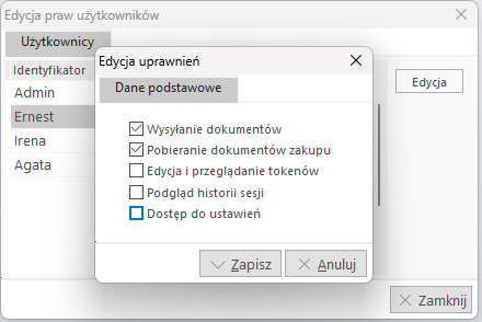 Edycja Uprawnień