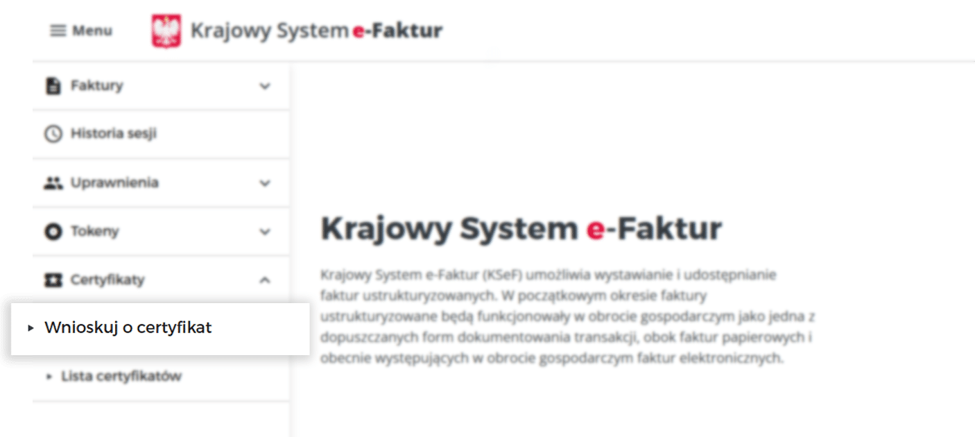 Wnioskuj o certyfikat